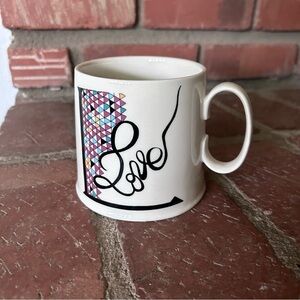 Anthropologie Florence Balducci Love Ceramic Mug